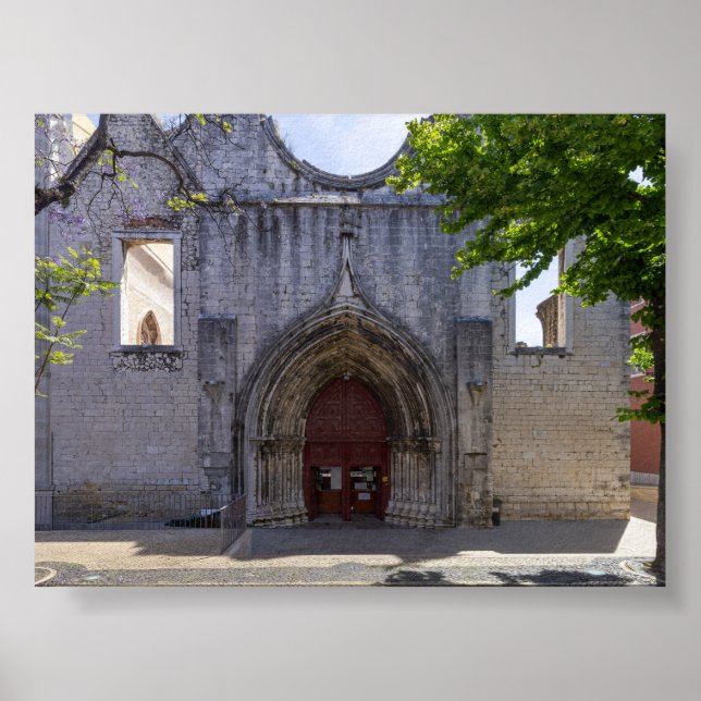 Convento do Carmo in Lisbon Poster (Front)