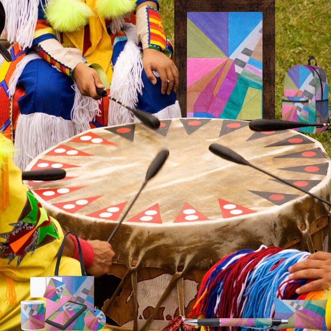 "Converge" Lumbar Pillow (Get the full “Converge” collection at: https://bit.ly/SmartArtIIZazzle. )