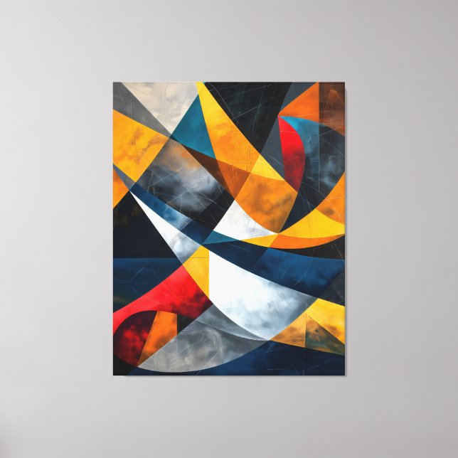 Converging Arcs of Quiet Momentum Canvas Print (Front)