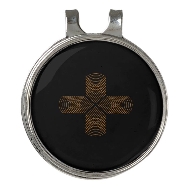 converging golf hat clip (Front)