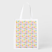 Conversation Candy Hearts Reusable Bag