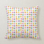 Conversation Candy Hearts Throw Pillow