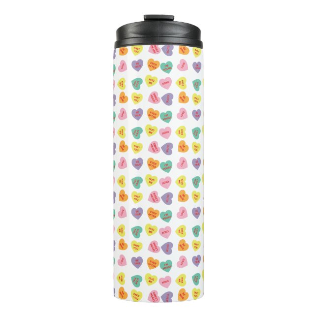 Conversation Candy Hearts Tumbler (Front)