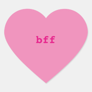 Conversation Heart Stickers, BFF Sticker