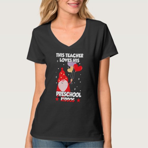 Conversation Heart This Teacher Loves His Valentin T_Shirt