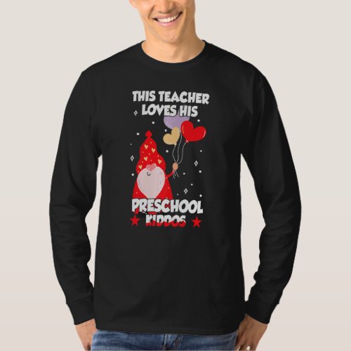 Conversation Heart This Teacher Loves His Valentin T_Shirt