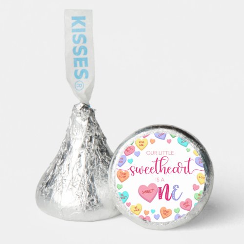 Conversation Hearts 1st Birthday Hersheys Kisses