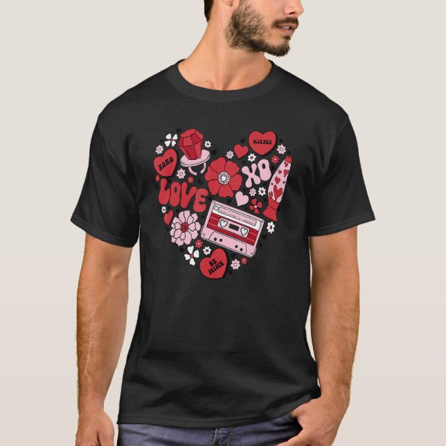 Conversation Hearts Love Valentine's Day Funny Cou T-Shirt (Front)