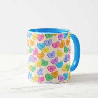 Conversation Hearts Mug
