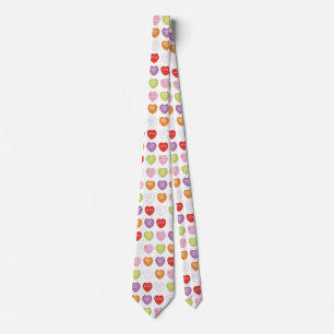 Conversation Hearts Neck Tie