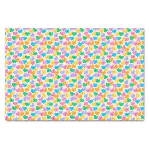 Conversation Hearts Tissue Paper