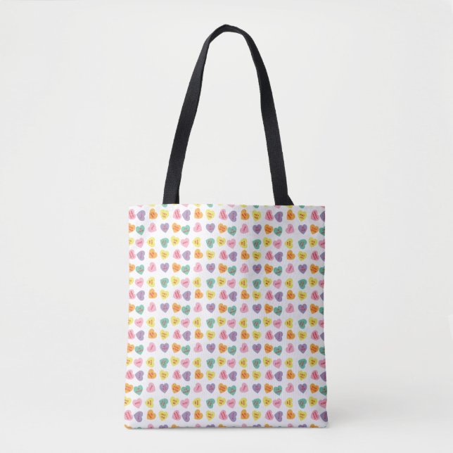 Conversation Hearts Tote Bag (Front)