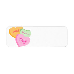 Conversation Hearts Valentine's Day Label Tags