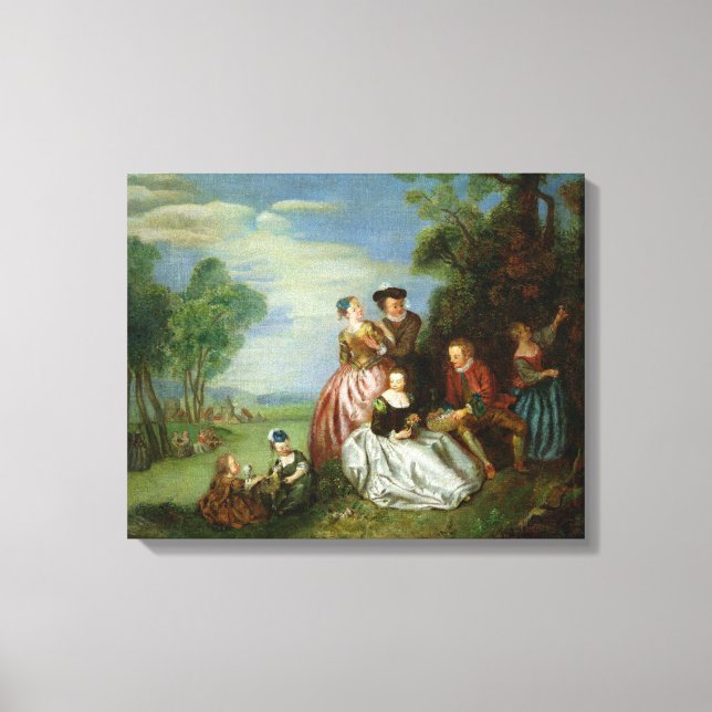 Conversation in a Park Canvas Print (Front)