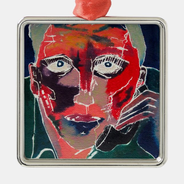 Conversation Metal Ornament (Front)