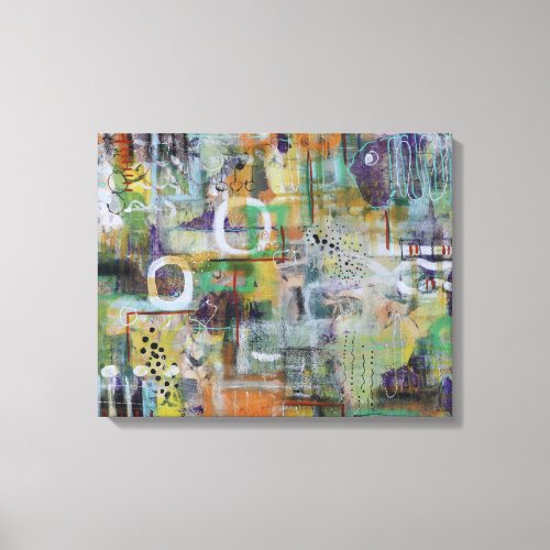 Conversation Piece Abstract Art Canvas Print