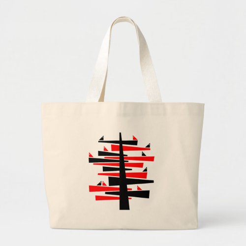 Conversation Tree Large Tote Bag