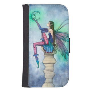 Conversation with the Moon Fairy Fantasy Art Samsung S4 Wallet Case