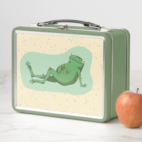 Conversational Frog Metal Lunch Box