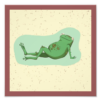 Conversational Frog Photo Print