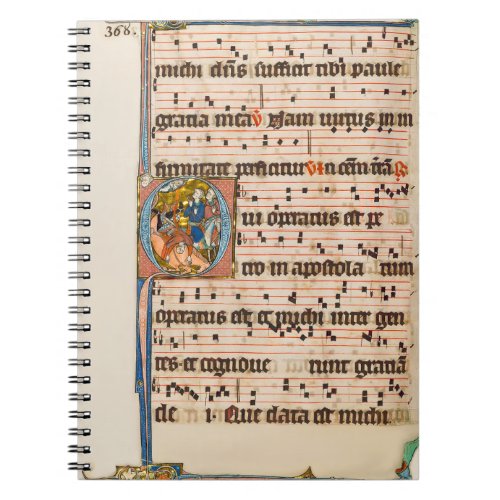 Conversion of saint Paul Medieval Manuscript Notebook