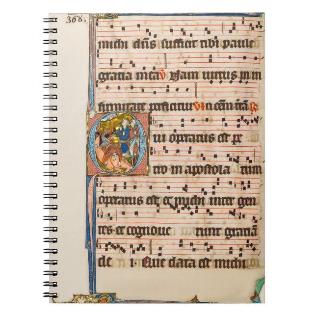Conversion of saint Paul Medieval Manuscript Notebook (Front)