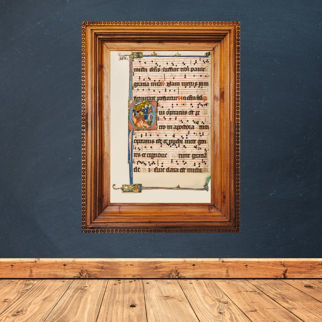 Conversion of saint Paul Medieval Manuscript Poster (Conversion of saint Paul Medieval Manuscript Wall Art)