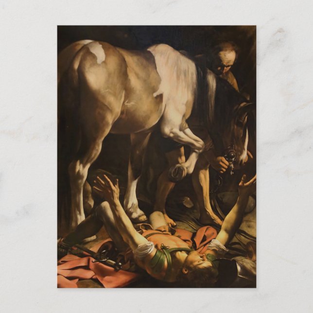 Conversion of St. Paul by Caravaggio  Postcard (Front)