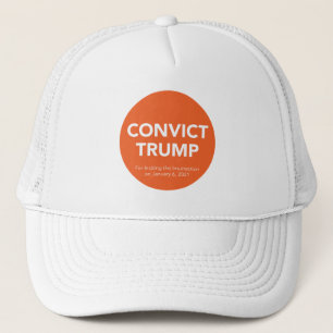 CONVICT TRUMP Hat (white)