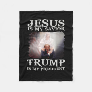 Convicted Felon Jesus Is My Savior Trump Is My Pre Fleece Blanket