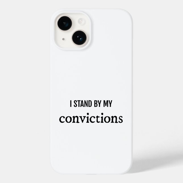 Convictions iPhone Case (Back)