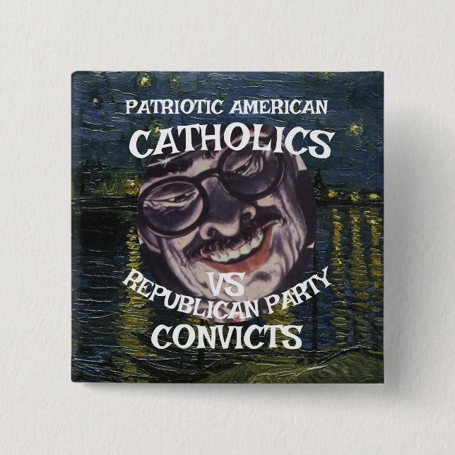 CONVICTS EVANGELICAL CHRISTIANS DHS CBP JESUS WEPT BUTTON (Front)