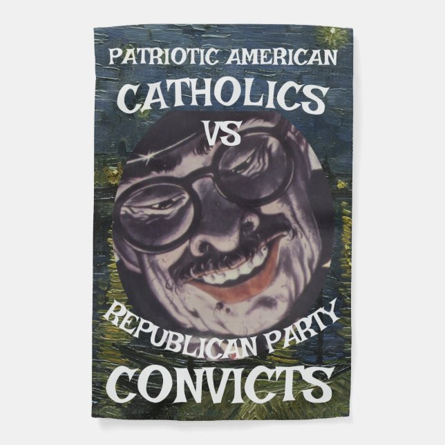 CONVICTS EVANGELICAL CHRISTIANS DHS CBP JESUS WEPT GARDEN FLAG (Front)