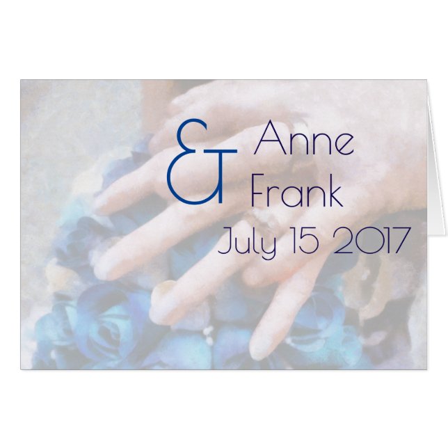 Convite de casamento 2 transparências cards (Front Horizontal)