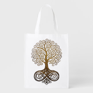 Convoluted Tree of Life Artwork Grocery Bag