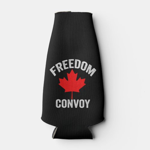 Convoy Freedom Canadian Trucker Gift Bottle Cooler