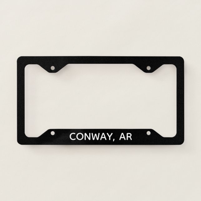Conway, AR Arkansas License Plate Frame (Front)