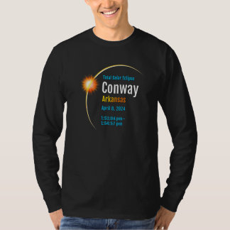 Conway Arkansas Ar Total Solar Eclipse 2024 1 T-Shirt