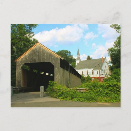 Conway Burkeville Covered Bridge Postcard