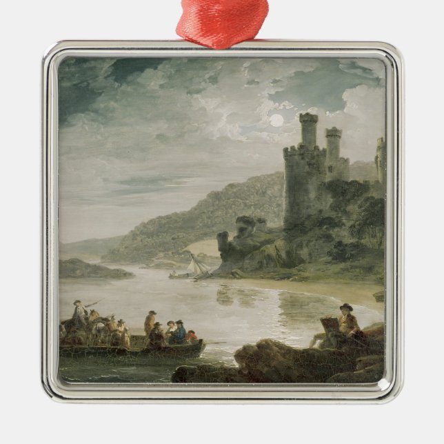 Conway Castle, 1794 Metal Ornament (Front)