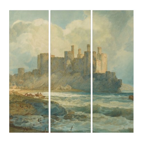 Conway Castle North Wales 1798 Joseph Mallord  Triptych