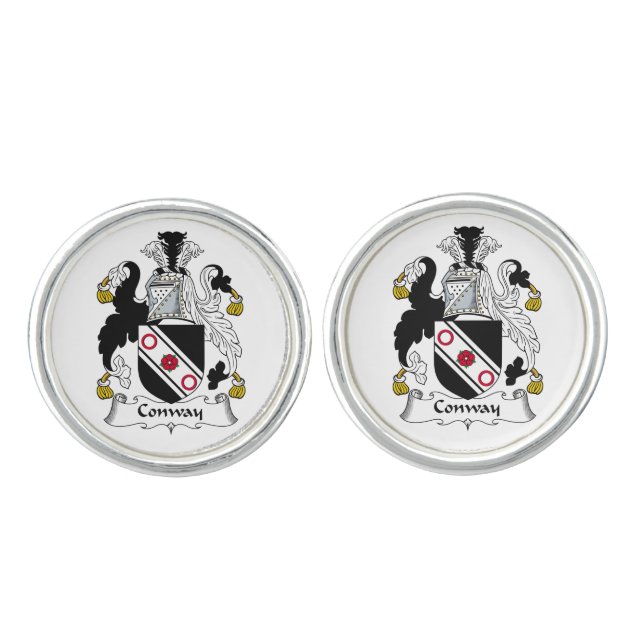 Conway Family Crest Cufflinks (Front)