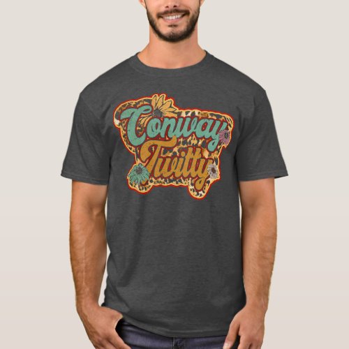 Conway Proud Name Personalized Retro Flowers Beaut T_Shirt