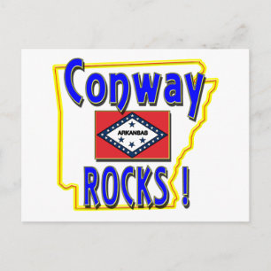 Conway Rocks ! (blue) Postcard