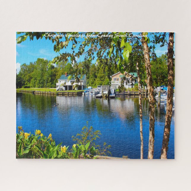 Conway South Carolina. Christmas Greetings Jigsaw Puzzle (Horizontal)