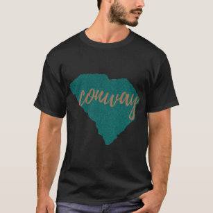 Conway Teal Glitter   T-Shirt