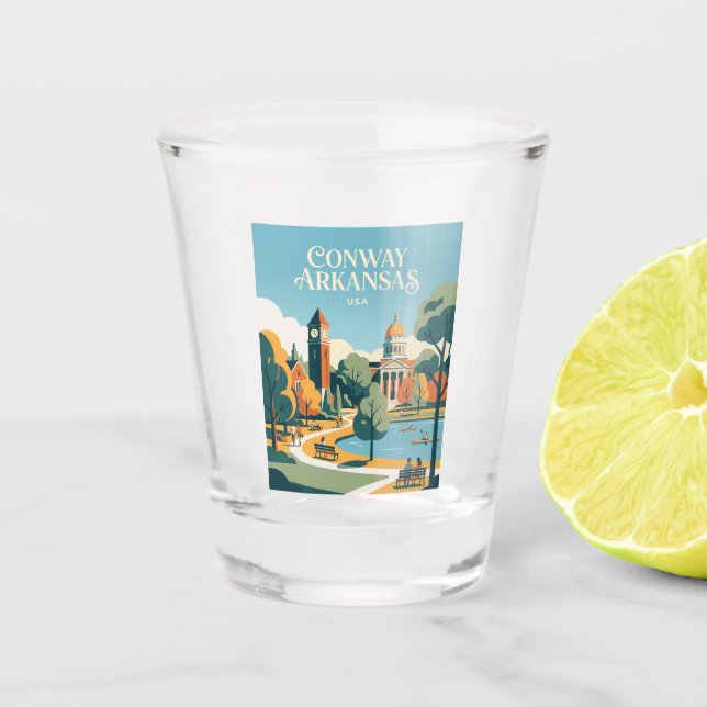 Conway USA Shot Glass (Front)