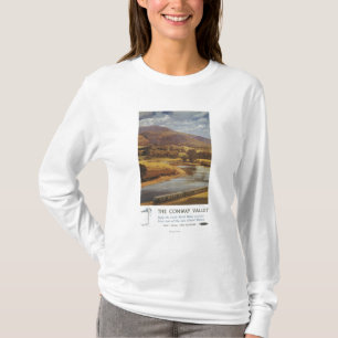 Conway Valley Scene British Railways Poster T-Shirt