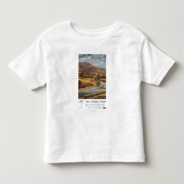 Conway Valley Scene British Railways Poster Toddler T-shirt (Front)