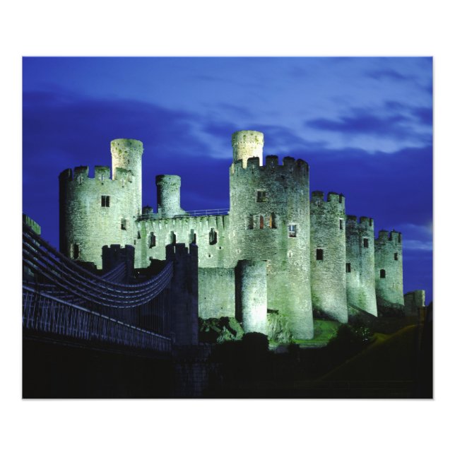 Conwy Castle, Gwynedd, Wales Photo Print (Front)